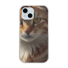 ADOのこちらを見つめる猫 Clear Smartphone Case