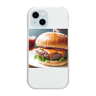 オリジナルグッズショップ KIJITORAのDELICIOUS BURGER Clear Smartphone Case