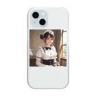 オリジナルグッズショップ KIJITORAのメイドさん Clear Smartphone Case