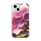 su-toの6月3日の誕生花　紫陽花 Clear Smartphone Case