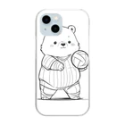 ganeshaのかわいいクマ Clear Smartphone Case