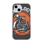 the blue seasonのMAYCYCLE - バイク文化の新風を告げるオートバイロゴ Clear Smartphone Case