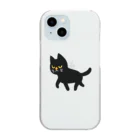 宇野のお店の黒猫ちゃん Clear Smartphone Case