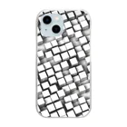 Shellの抽象アート：メニーキューブ Clear Smartphone Case