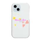 あすたんしょっぷのかわいいロゴふちなしver. Clear Smartphone Case