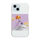 ERiMARi'SHOPのPoppin'ピンクパープル Clear Smartphone Case