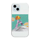 ERiMARi'SHOPのPoppin'エメラルドグリーン Clear Smartphone Case