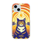 猫猫’ズのMeow University シリーズ【星】 Clear Smartphone Case