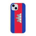 お絵かき屋さんのカンボジアの国旗 Clear Smartphone Case