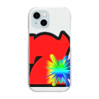 HirockDesignJapanのパチンコ、パチスロTシャツ＠赤７図柄 Clear Smartphone Case