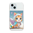 癒しの部屋🐾໒꒱の着ぐるみCat✧˖* Clear Smartphone Case