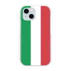 お絵かき屋さんのイタリアの国旗 Clear Smartphone Case