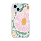 NatureDesignStoreのNO RAIN,NO FLOWER Clear Smartphone Case