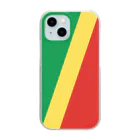お絵かき屋さんのコンゴ共和国の国旗 Clear Smartphone Case