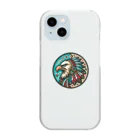 lblのNative American eagle Clear Smartphone Case