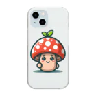 かわいいキノコくん🍄のかわいいキノコくん🍄 クリアスマホケース