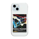 億り人 OKURIBITOのFXトレーダー デザイン(Ｂ)Ver. Clear Smartphone Case