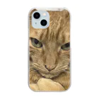 ミシン工房Mayの猫好きトラくんのスマホケース Clear Smartphone Case