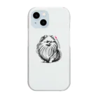 7_dog_catのポメ Clear Smartphone Case