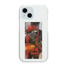 fling_shimizuの自由工房のDivine Red Dragon Seki Ryu　赤龍 Clear Smartphone Case