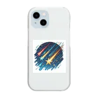 Mizのゆるハウスの3つの流れ星 Clear Smartphone Case