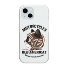 AckeeWolf Art ShopのOLD AMERICAT Clear Smartphone Case