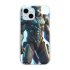 Animal_hero-457_AsukaYamamotoの立派なゴリラ Clear Smartphone Case