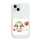 いおかんショップのかわいい女の子 Clear Smartphone Case