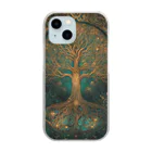 癒し屋（iyashiya）のMeditation tree Clear Smartphone Case