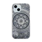 癒し屋（iyashiya）のMeditation circle Clear Smartphone Case