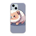 SimplicitySmilesのこの可愛いキャラは犬？犬じゃない？その正体は謎… Clear Smartphone Case