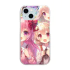 8kn356231の美少女 Clear Smartphone Case