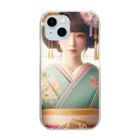 Mr_Geishaの和 girl Clear Smartphone Case