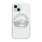 march springの川の畔　ラインアート Clear Smartphone Case