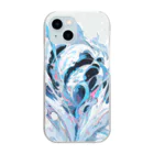 レオレオレオのレオの抽象画アート Clear Smartphone Case