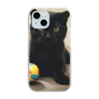 LittleHorseの遊ぶ猫 Clear Smartphone Case