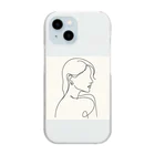 一筆書きアートの一筆書き風景アート9 Clear Smartphone Case