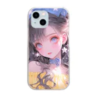 がーるずしょっぷのキラキラガール Clear Smartphone Case