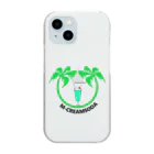 M-CREAMSODAのtropicalヤシ カラー Clear Smartphone Case