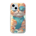 Ojisanlifeの海の子猫 Clear Smartphone Case