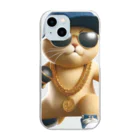 CatCuteClipsのラップ猫 ストリートスタイル Clear Smartphone Case