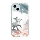 R Uの狐の冒険：魔法の森 Clear Smartphone Case