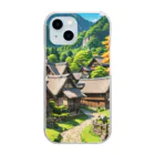 デザイン学科卒のShirakawa-go　白川郷 Clear Smartphone Case