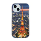 デザイン学科卒のTokyo Tower　東京タワー Clear Smartphone Case