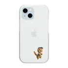 ネコネコ笑店 -Cat Goods Store-の野球と猫 -Baseball and Cats- Clear Smartphone Case