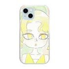 みきのこのお店のサマーガール🍉イエロー Clear Smartphone Case