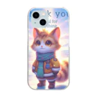 ビビりな番犬くんのふわふわフレンズ！にゃんこ Clear Smartphone Case