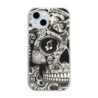 wワンダーワールドwのSKULL013 Clear Smartphone Case