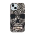 wワンダーワールドwのSKULL035 Clear Smartphone Case