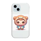 sallysanaのジッパーまんまるベイビー Clear Smartphone Case